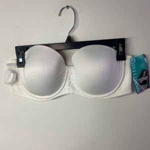 Vanity Fair Elegant White Strapless Bra